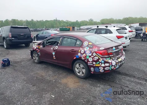 2013 Honda Civic Lx z USA, uszkodzony, nr VIN 2HGFB2F55DH503870